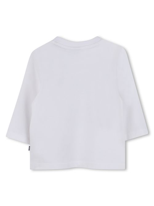 T-shirt bianca logo HUGO BOSS | J52715BIANCO
